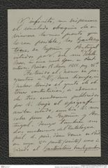 Nachlass Franz Steindachner, Brief (Fragment) von Victor Lopez de Seoane, Inv.Nr. 311.01, Seite 2